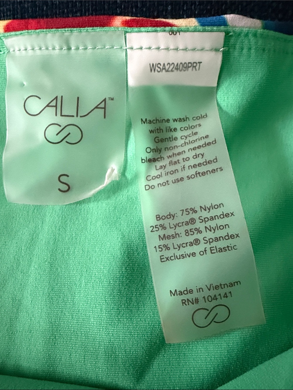 NWOT Calia Colorful Abstract Two-Piece Bikini - women’s size Small - Picture 5 of 5